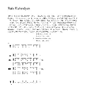 Bala Kulandyan 非洲手鼓谱