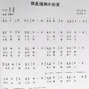 我是绿洲小百灵_歌曲简谱_词曲:田文俊 孙卫东