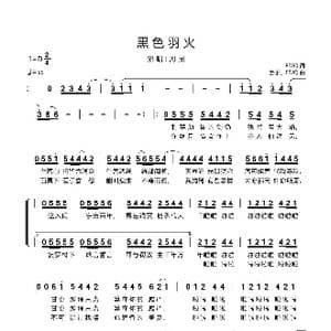 黑色羽火_歌谱投稿_词曲:EDIQ 丢子 EDIQ