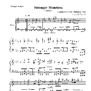 Stronger Monsters 钢琴谱