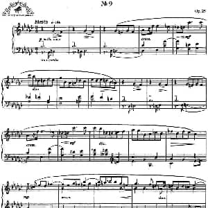 9首玛祖卡舞曲 Op.25 钢琴谱 亚力山大 斯克里亚宾