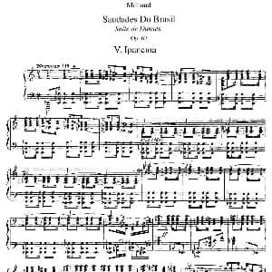 Saudados do Brasil Op.67 钢琴谱 达律斯 米约