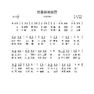 ​ 芬兰 在森林和原野_歌曲简谱