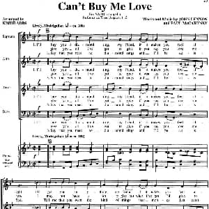 Can't buy me love 钢琴谱
