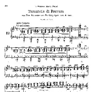 Tarantelle De Bravour 钢琴谱 弗兰茨 李斯特