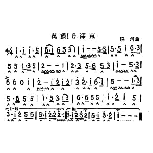 口琴谱 | 万岁！毛泽东 晓河