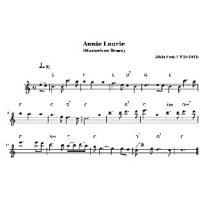 长笛曲谱 | 安妮萝莉 Annie Laurie
