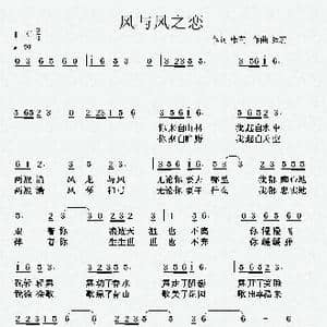 风与风之恋_歌曲简谱_词曲:张宏 张宏
