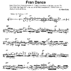 萨克斯谱 | Fran Dance