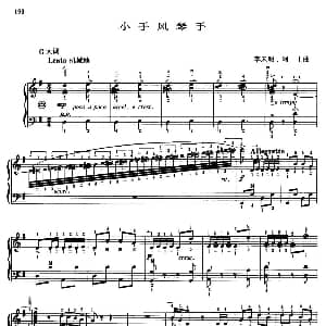 手风琴谱 | 小手风琴手 带指法 李未明 阿土