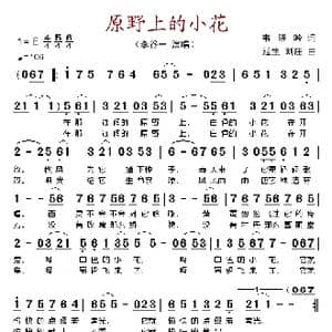 原野上的小花_歌谱投稿