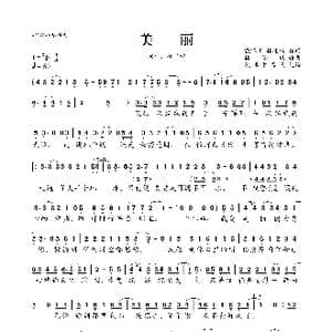 美丽_歌曲简谱_词曲:戴唯正 林隆璇 林隆璇