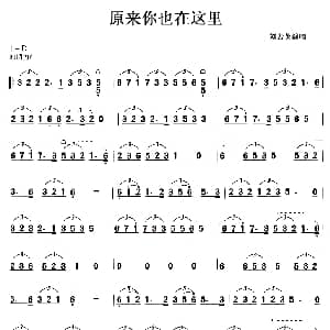 古筝谱 | 原来你也在这里
