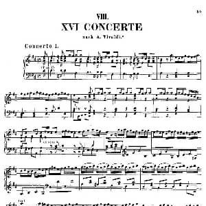 16 Concertos BWV 972 987 钢琴谱 约翰.塞巴斯蒂安.巴赫