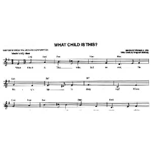 WHAT CHILD IS THIS？_外国歌谱