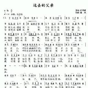 远去的父亲_民歌简谱_词曲:任清波 南风