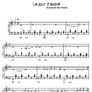 手风琴谱 | Le jour d'avant 前一天 扬 提尔森