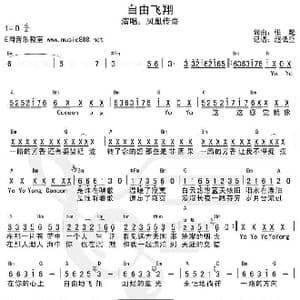 自由飞翔_歌谱投稿_词曲:张超 张超