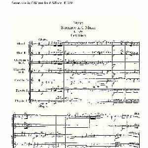 Serenade in C Minor for 8 Winds, K.388 C大调8管乐小夜曲