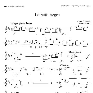 萨克斯谱 | 小黑人 高音萨克斯 德彪西