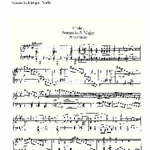 Sonata in A Major D.959 钢琴谱
