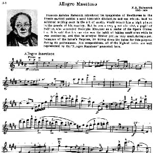 小提琴谱 | ALLEGRO MAESTOSO 庄严的快板 阿贝尼克 HABENECK