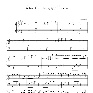 under the stars,by the moon 钢琴谱 妥协后的迷茫