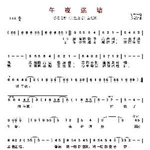 ​午夜迷墙_歌曲简谱_词曲:黄贯中 黄家驹