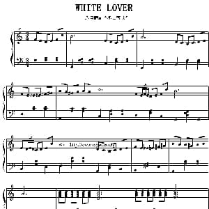 White lover 钢琴谱
