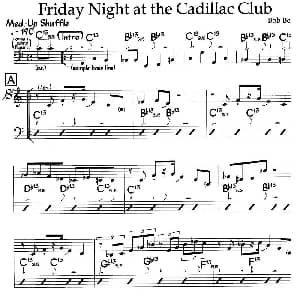 Friday Night at the Cadillac Club 钢琴谱