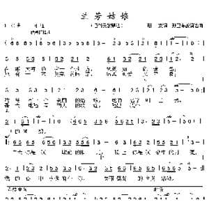 兰芳姑娘_歌曲简谱_词曲:朋友 孙卫东