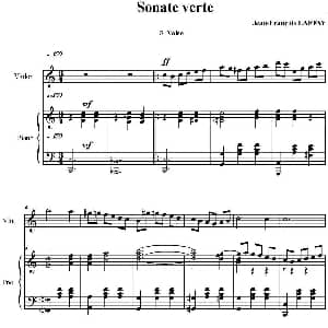 小提琴谱 | Sonate Verte 3 Valse 小提琴 钢琴伴奏 拉菲耶