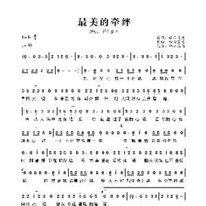最美的牵绊_歌曲简谱_词曲:轻云望月 轻云望月