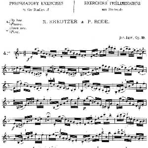 小提琴谱 | 顿特24首小提琴练习曲 作品37—4 顿特