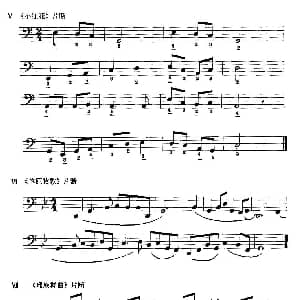 手风琴谱 | 左手简单旋律练习曲3首