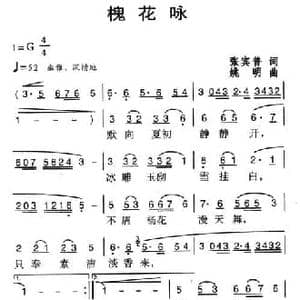 槐花咏_民歌简谱_词曲:张宾普 姚明