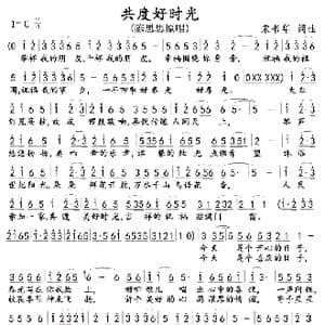 共度好时光_歌曲简谱_词曲:宋书华 宋书华