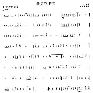 笛子谱 | 我只在乎你