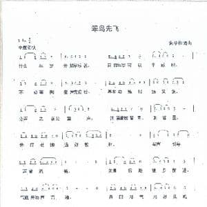 笨鸟先飞_歌谱投稿_词曲:朱学松 朱学松