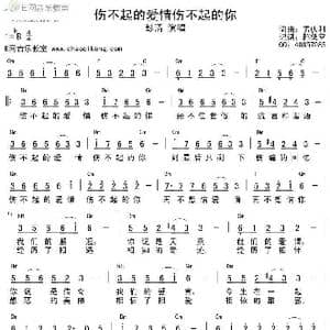 伤不起的爱情伤不起的你_歌谱投稿_词曲:孟庆利 孟庆利