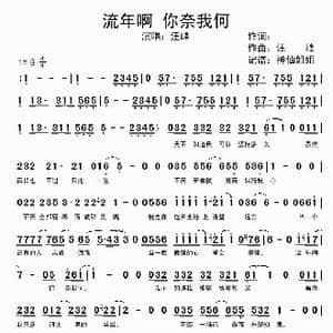 流年啊 你奈我何_歌曲简谱_词曲: 汪峰