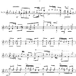 著名古典吉他练习曲 吉他谱