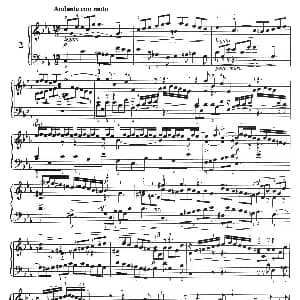 三部创意曲 No.2 钢琴谱 巴赫 巴赫