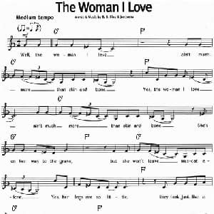 蓝调音乐:The Woman I Love_外国歌谱