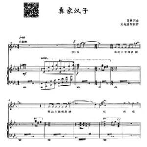 彝家汉子_民歌简谱_词曲:鲁林 鲁林曲 刘旭配伴奏