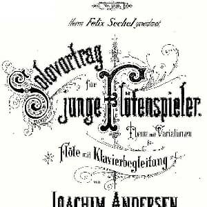 长笛曲谱 | Solovortrag fur junge Flotenspieler.Op.47 长笛 钢琴伴奏