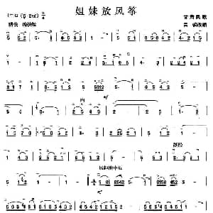 二胡谱 | 姐妹放风筝