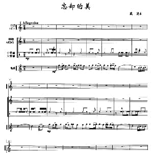 忘却的美 曲笛 高胡 打击乐