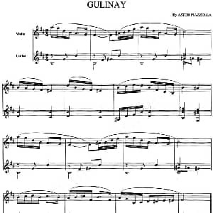 小提琴谱 | GULINAY 小提琴 吉他 皮亚佐拉