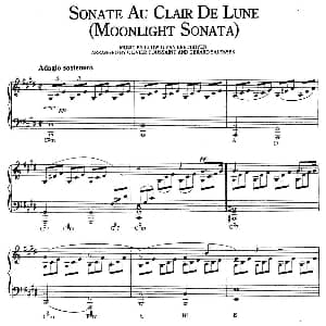 Sonate au Clair de Lune 钢琴谱